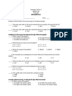 Summative Test No 2 Math