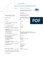 Model Contract of Apprenticeship Training For Major/Minor Apprentices