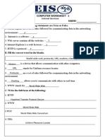 Class 6 Computer Worksheet 1