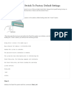 Reset A Cisco 2960 Switch To Factory Default Settings