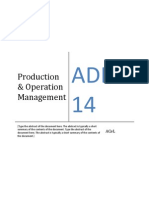 ADL 14 - Production and Operation Management Material