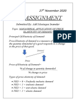 ManageriAL APPLICATION of Elasticity of Demand by Adil