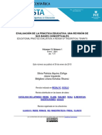 Evaluación de La Práctica Educativa, Una Revisión de Sus Bases Conceptuales