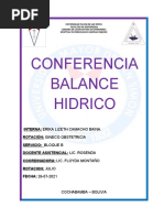 Conferencia Balance Hidrico