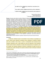 A ABORDAGEM DA EDUCAÇÃO AMBIENTAL NOS PCNS, NAS DCNs E NA BNCC