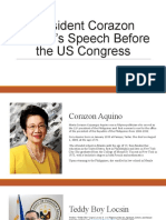 Speech Before The US Congress