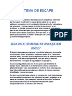 Sistema de Escape-Informe Escrito