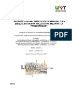 Análisis e Implementación de Un Modelo de Manufactura