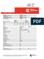 Generator Set Data Sheet: 312.5 kVA Standby