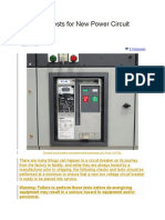 EDOC - 10 Critical Tests For New Power Circuit Breakers