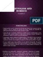 Portfolios and Rubrics