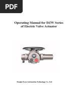 Operating Manual For DZW Series of Electric Valve Actuator: Tianjin Freya Automation Technology Co., LTD