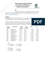 PRACTICE SET III Audit of Inventories