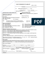 5.FM-ENG-05 Part Submission Warrant