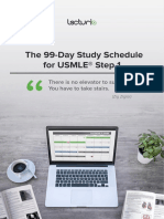 99 Day Study Schedule For USMLE Step 1