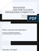 BAILE - Outcomes Based Education For Teacher Preparation Curriculum