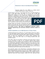 Steag O&M Business in Gas & Coal Based Power Plants