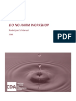 Do No Harm DNH Participant Manual 2016