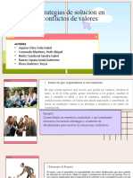 Estrategias de Solucion en Conflictos de Valores
