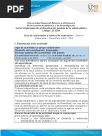 Guía de Actividades y Rúbrica de Evaluación - Unidad 7 y 8 - Tarea 4 - Elaboración