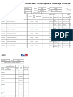 School Form 1 School Register For Senior High School (SF1-SHS)