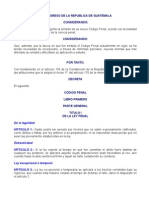 Código Penal Y Reformas Ultimo. Guatemala