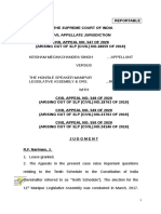 Keisham Meghachandra v. The Hon'Ble Speaker Manipur Legislative Assembly & Ors. (2020 SCC OnLine SC 55)