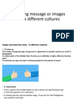Critiquing Message or Images Across Different Cultures