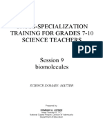 Cross-Specialization Training For Grades 7-10 Science Teachers