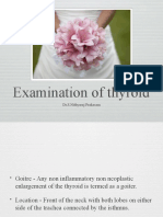 Examination of Thyroid: Dr.S.Nithyaraj Prakasam