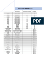 Inventario Control de Stock