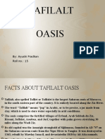 Tafilalt Oasis: By: Ayushi Pradhan Roll No.: 15