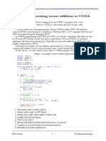 TP1: Converting Vector Addition To CUDA.: Listing 1 An Example of Vector Addition Implemented in C