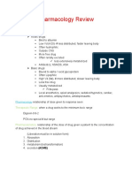 Pharmacology Review: Characteristics of Drugs