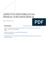 Aspectos Históricos Das Pessoas Com Deficiência