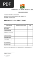 Al Reyami Glass & Aluminium LLC: Clearance Form