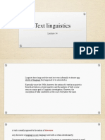 Lecture - 14 - Text Linguistics