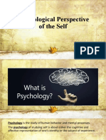 Psychological Perspective of The Self