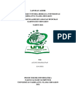 Laporan Akhir Program KKN Unusida Berdaya Universitas Nahdlatul Ulama Sidoarjo Desa Wadungasih Kecamatan Buduran Kabupaten Sidoarjo TAHUN 2021