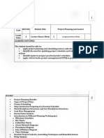 L1 Project Planning and Control Sys