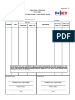 Appendix 59 - Inventory Custodian Slip