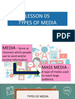 Lesson 5 Types of Media