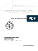 Rudy Alirio Alvarado Barrios: Asesor: M.A. Hugo Mendoza Vásquez