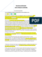 Describe and Evaluate Conformity 20 Marks Essay Deconstruction Task