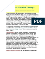 What Is Game Theory