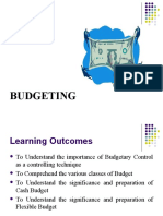 BUDGETING 14 April