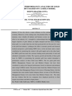 A Study of Performance Analysis of Gold Loan Nbfcs Based On Camels Model