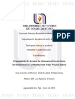 Propuesta de Un Sistema de Información para La Toma de Decisiones en Las Operaciones (Caso Práctico Eaton)