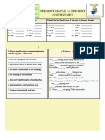 Present Simple vs. Present Continuous: Write Am, Is, Are, Do or Does