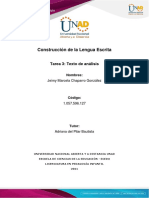 Construcción de La Lengua Escrita Formato Tarea 3